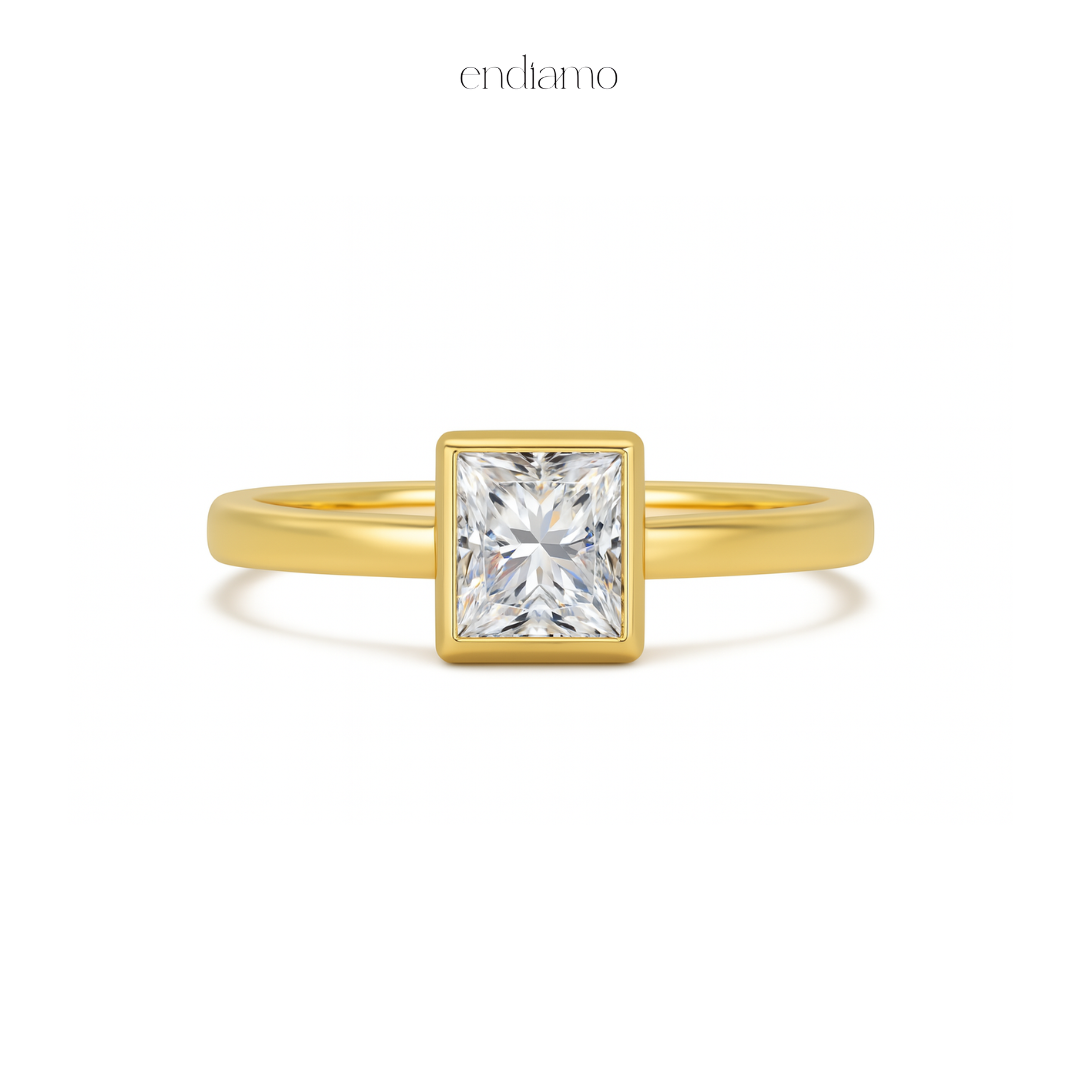 Princess Bezel Ring