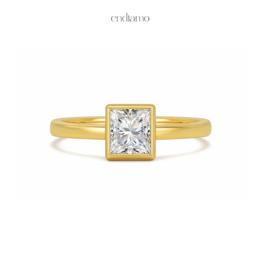 Princess Bezel Ring