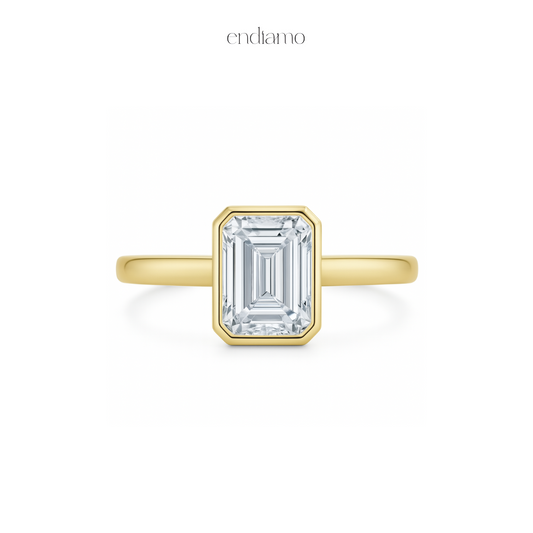 Emerald Bezel Ring